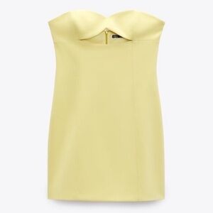 Zara Strapless Cut Out Dress NWT